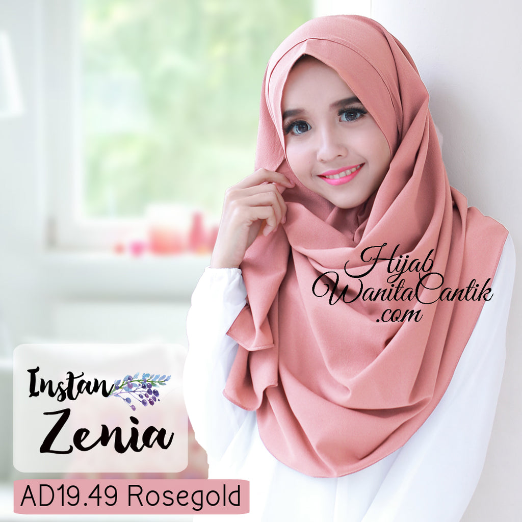 Hijab Tutorial Pashmina Instan Zenia Original by Hijab Wanita Cantik