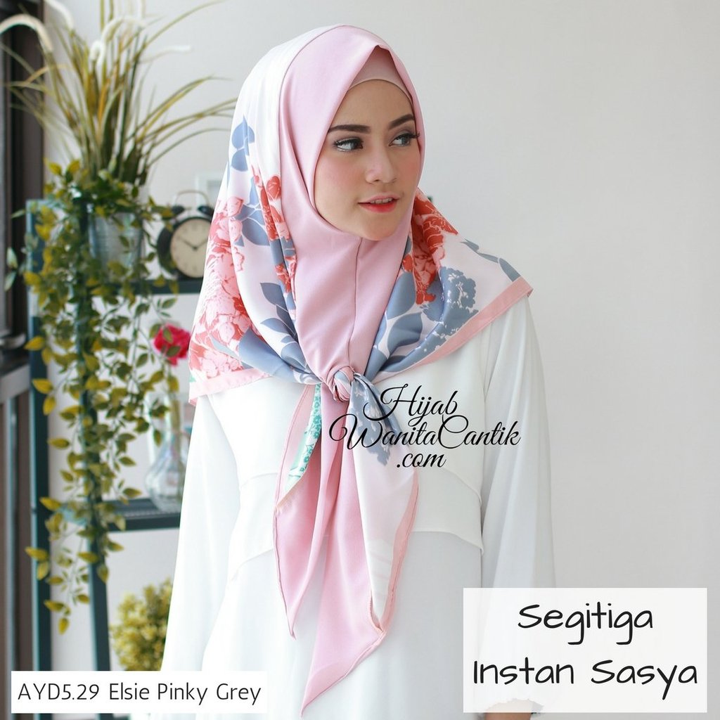 Hijab Tutorial Segitiga Instan Sasya Original by Hijab Wanita Cantik