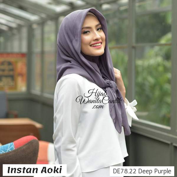 Hijab Tutorial Instan Aoki Original by Hijab Wanita Cantik