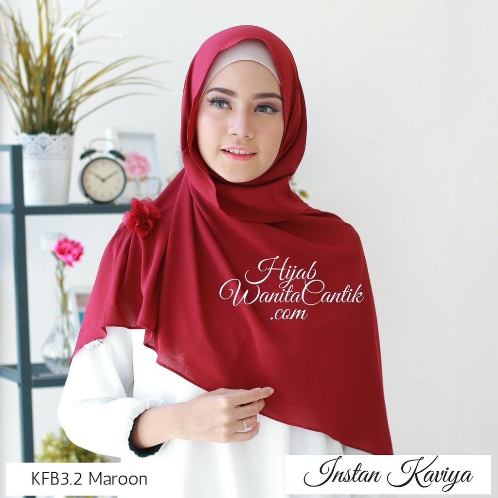 Hijab Tutorial Instan Kaviya Original by Hijab Wanita Cantik