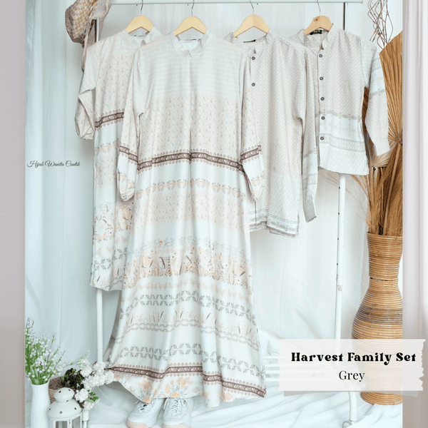 [ READY STOCK ] Harvest Dress - HD14.4 Grey