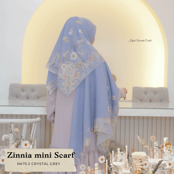 Zinnia Mini Scarf - NK73.3 Crystal Grey