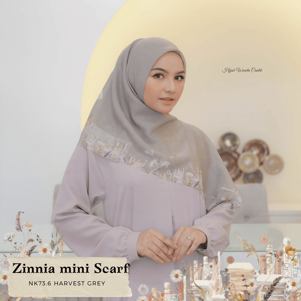 Zinnia Mini Scarf - NK73.6 Harvest Grey