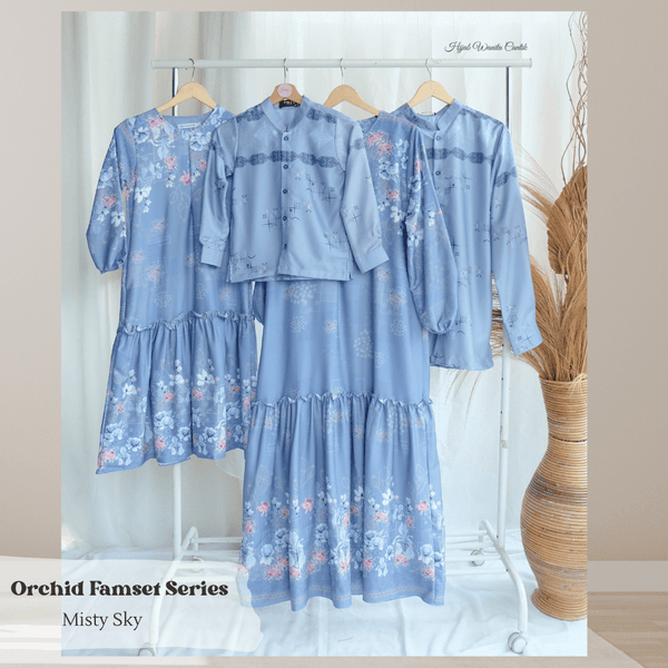 [ READY STOCK ] Orchid Dress - ORD1.3 Misty Sky