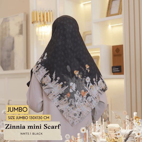 Zinnia Mini Scarf Jumbo - NM73.1 Black