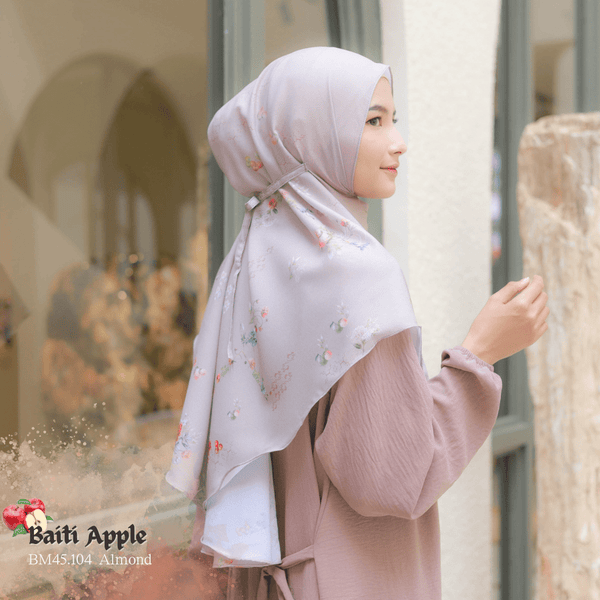 [ BELI 3 GRATIS 1 ] Hijab Instan Baiti Apple - BM45.104 Almond