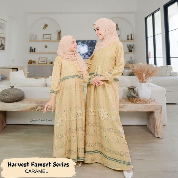 [ READY STOCK ] Harvest Dress Anak - HA14.1 Caramel