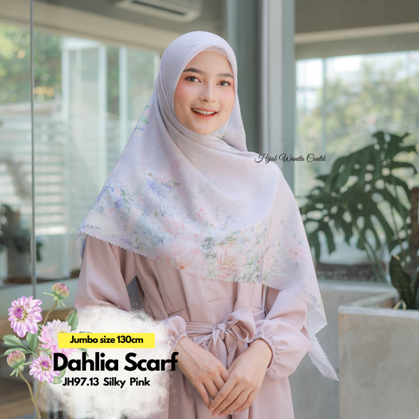 [BELI 2 Gratis Hadiah] Dahlia Scarf Jumbo - JH97.13 Silky Pink