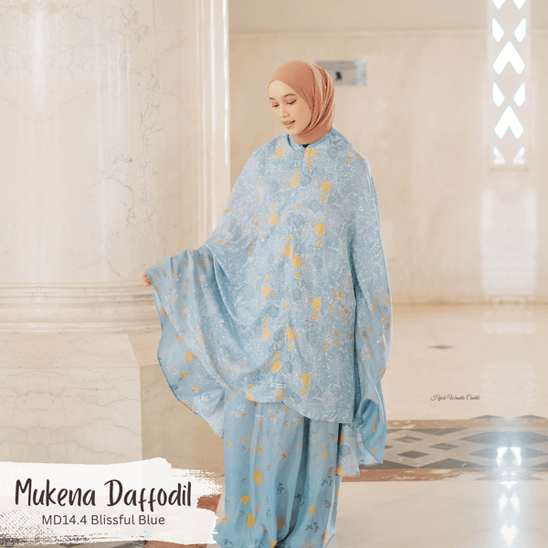 [BELI 2 GRATIS HADIAH] Mukena Daffodil - MD14.4 Blissful Blue