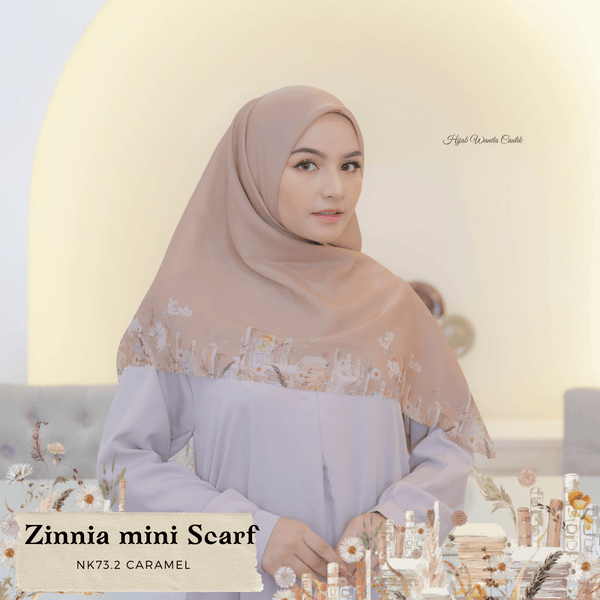 Zinnia Mini Scarf - NK73.2 Caramel