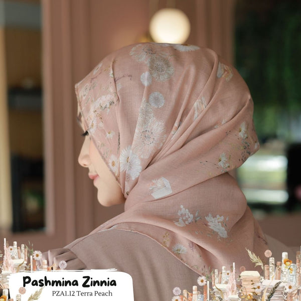 [BELI 3 GRATIS HADIAH] Pashmina Zinnia - PZA1.12 Terra Peach
