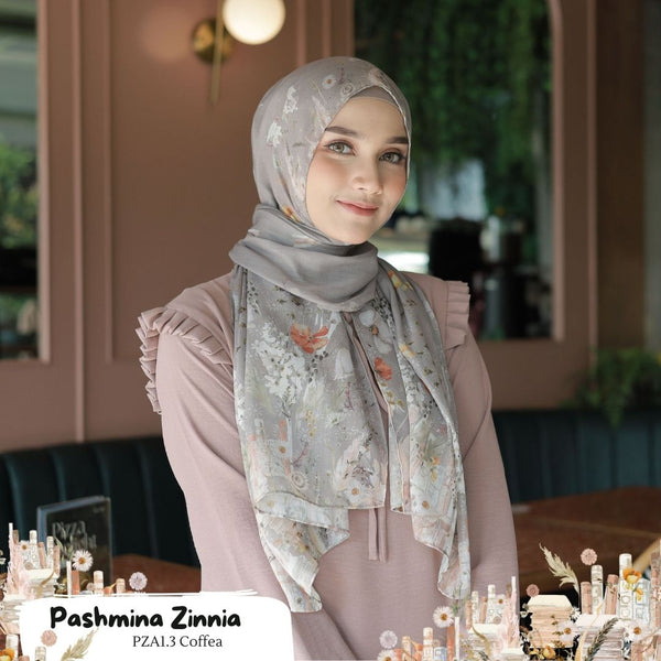 [BELI 3 GRATIS HADIAH] Pashmina Zinnia - PZA1.3 Coffea