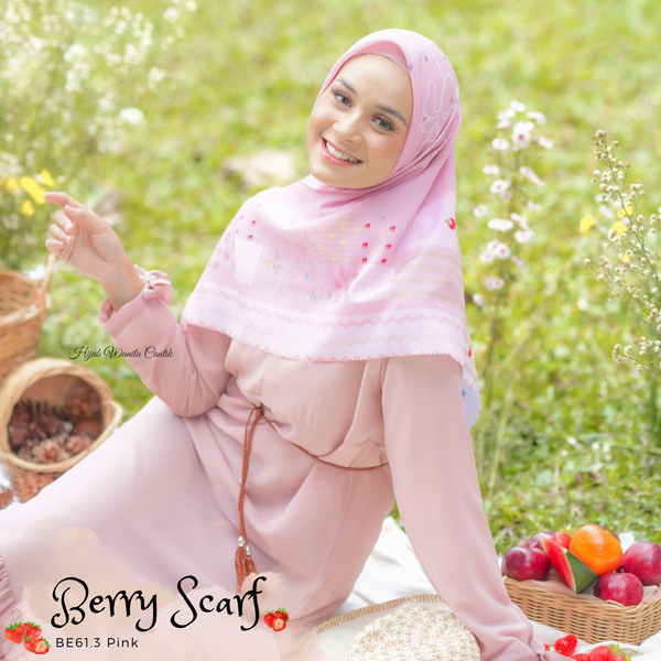 Berry Scarf Icy Voal - BE61.3 Pink