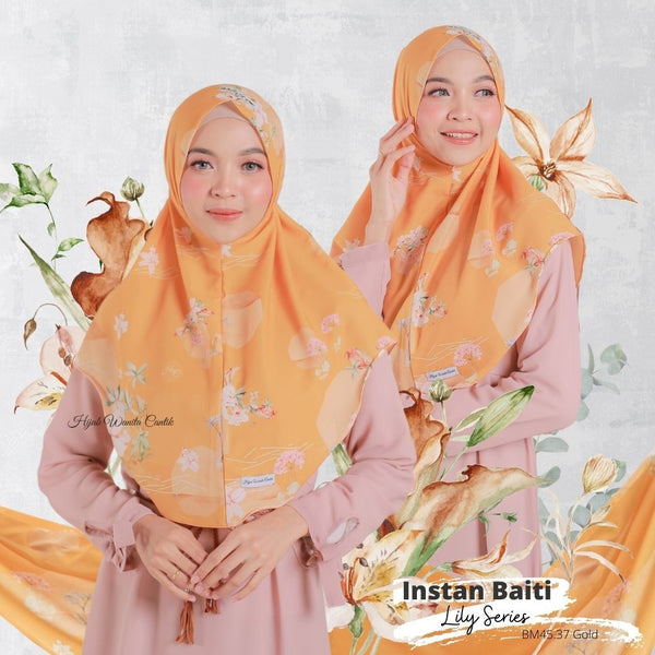Hijab Instan Baiti Lily - BM45.37 Gold