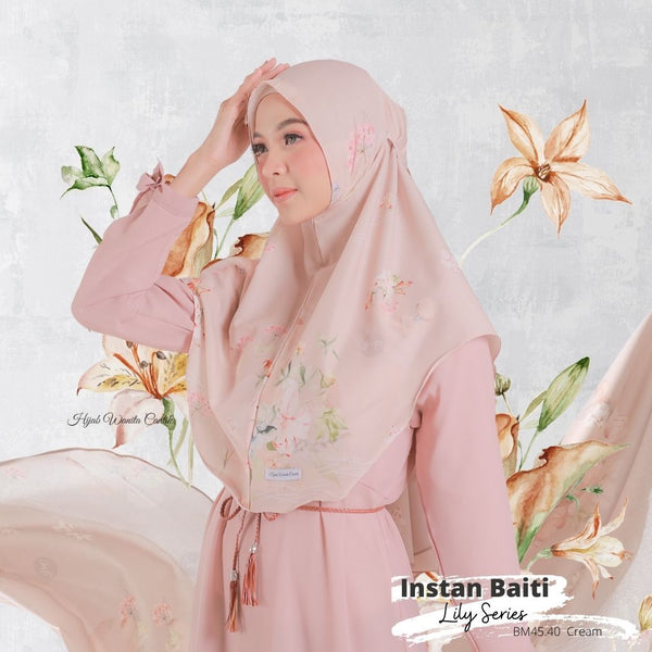 Hijab Instan Baiti Lily - BM45.40 Cream