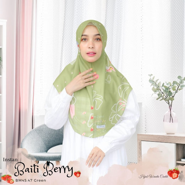 Hijab Instan Baiti Berry - BM45.47 Green