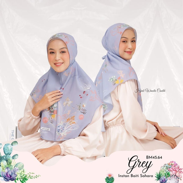Hijab Instan Baiti Sahara - BM45.64 Grey