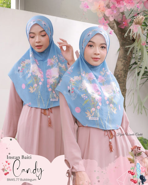 Hijab Instan Baiti Candy - BM45.77 Bubblegum