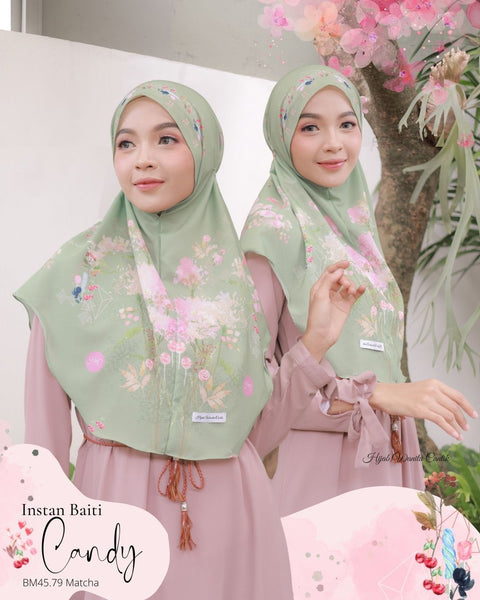 Hijab Instan Baiti Candy - BM45.79 Matcha