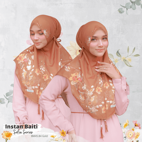 Hijab Instan Baiti Sofia - BM45.84 Gold