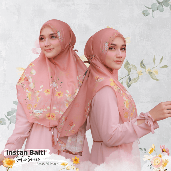 Hijab Instan Baiti Sofia - BM45.86 Peach
