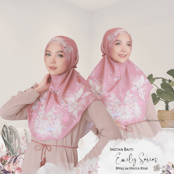 Hijab Instan Baiti Emily - BM45.94 Mocca Rose