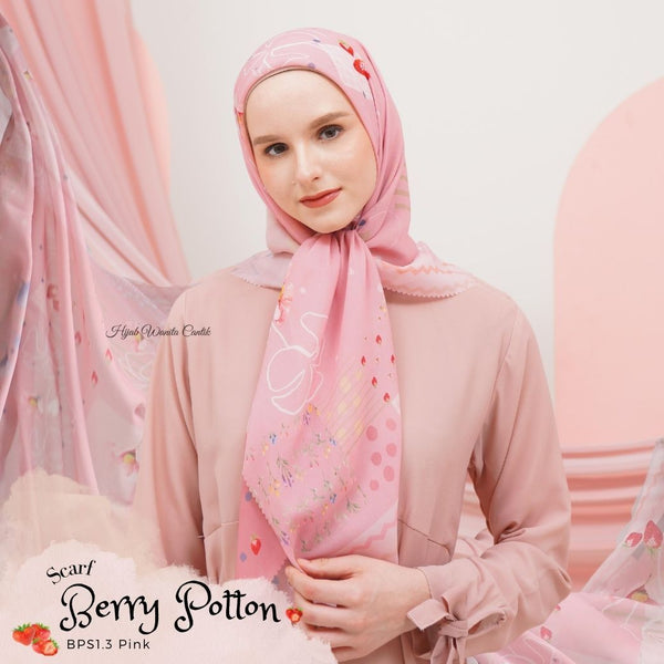 Berry Scarf Polycotton - BPS1.3 Pink