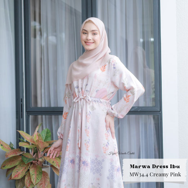 [ READY STOCK ] Marwa Dress - MW34.4 Creamy Pink