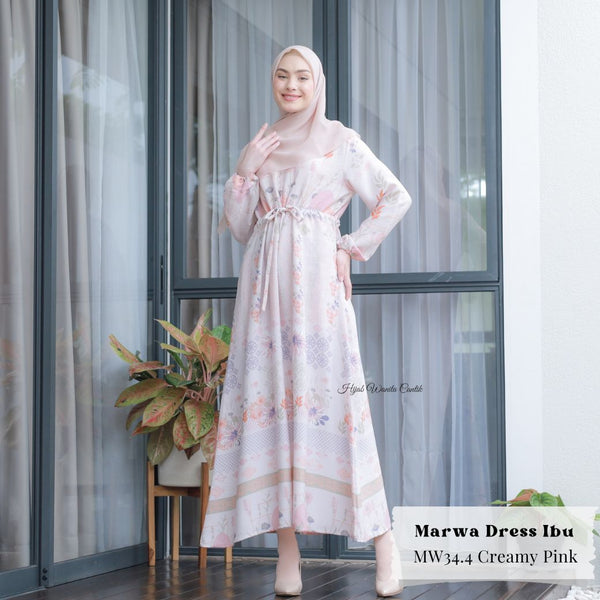 [ READY STOCK ] Marwa Dress - MW34.4 Creamy Pink