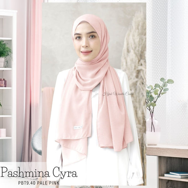 [BELI 3 GRATIS BAJU] Pashmina Cyra - PBT9.40 Pale Pink