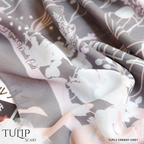 Tulip Scarf - TLP3.3 Greeny Grey