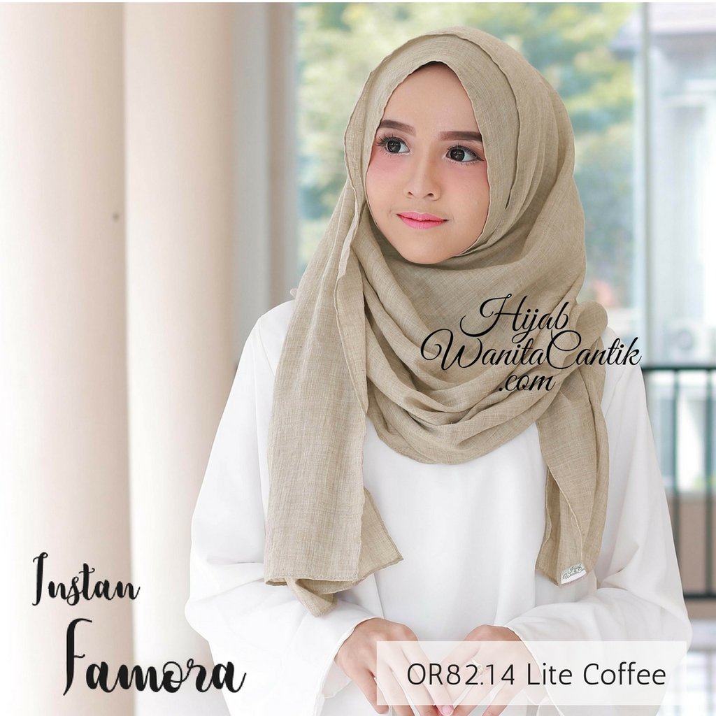Hijab Tutorial Pashmina Instan Famora Original by Hijab Wanita Cantik