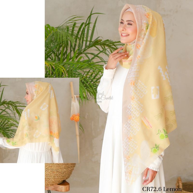Hijab Tutorial Segiempat Citrus Scarf Original by Hijab Wanita Cantik