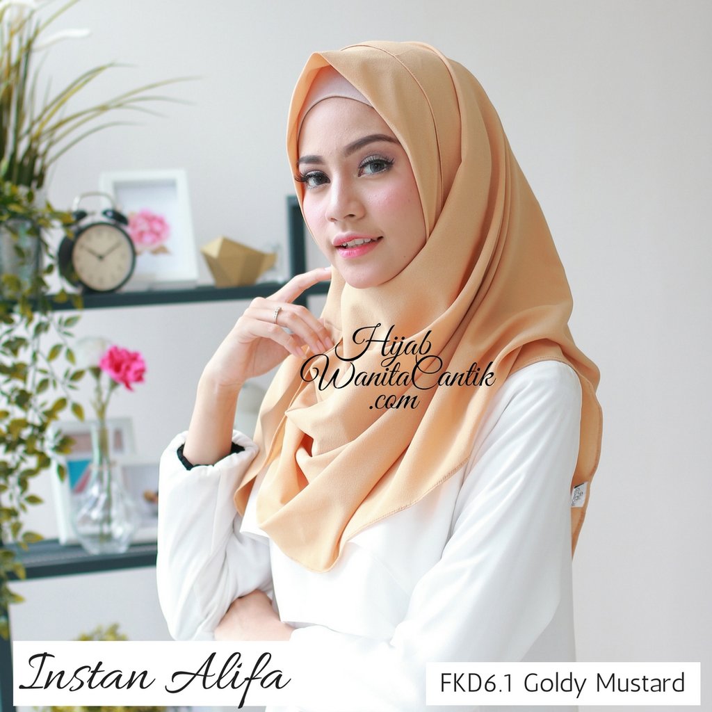 Hijab Tutorial Pashmina Instan Alifa Original by Hijab Wanita Cantik