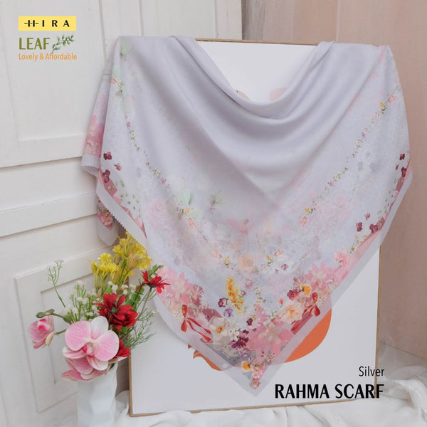 Leaf Rahma Scarf - AM31.8 AC31.8 HJ31.8 Silver