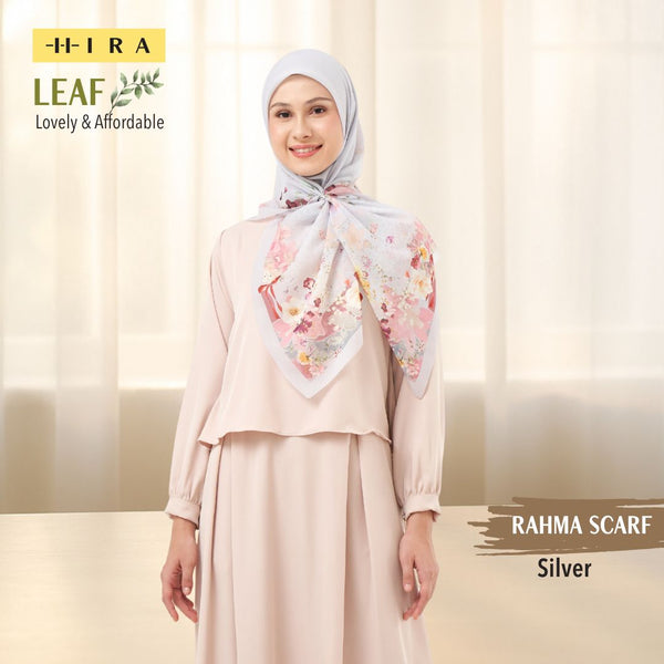 Leaf Rahma Scarf - AM31.8 AC31.8 HJ31.8 Silver