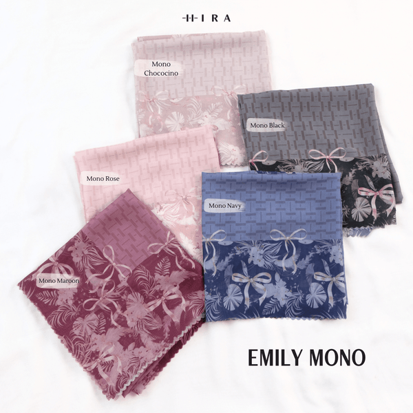 [ BUY 3 GET 1 FREE HIJAB ] Emily Scarf - EM28.35 Mono Maroon