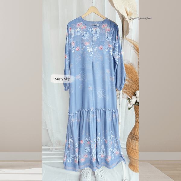 [ READY STOCK ] Orchid Dress - ORD1.3 Misty Sky