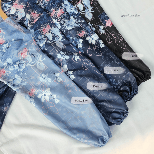 [ READY STOCK ] Orchid Dress - ORD1.3 Misty Sky