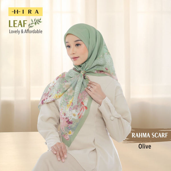 Leaf Rahma Scarf - AM31.7 AC31.7 HJ31.7 Olive