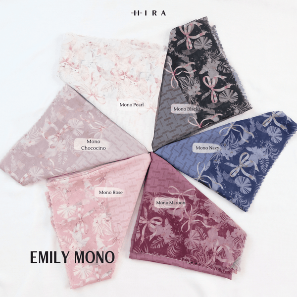 [ BUY 3 GET 1 FREE HIJAB ] Emily Scarf - EM28.35 Mono Maroon