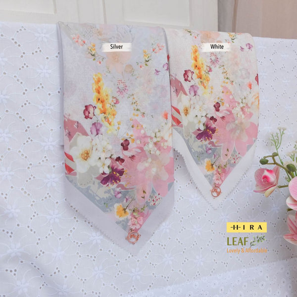 Leaf Rahma Scarf - AM31.8 AC31.8 HJ31.8 Silver