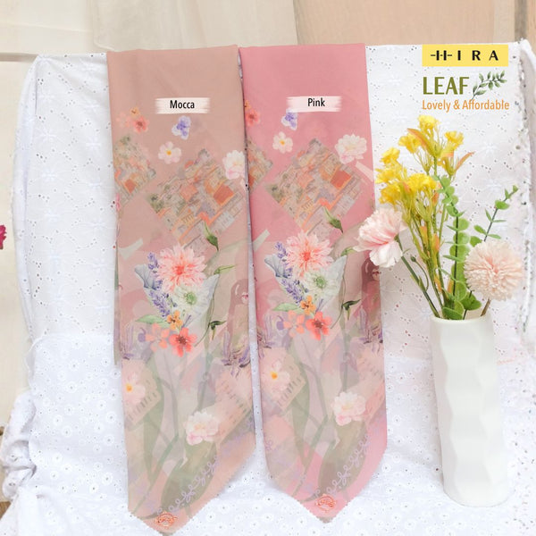 Leaf Kafa Scarf - KF30.6 VK30.6 JF30.6 Pink