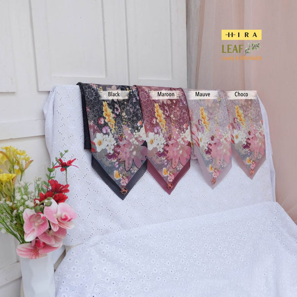 Leaf Rahma Scarf - AM31.2 AC31.2 HJ31.2 Maroon