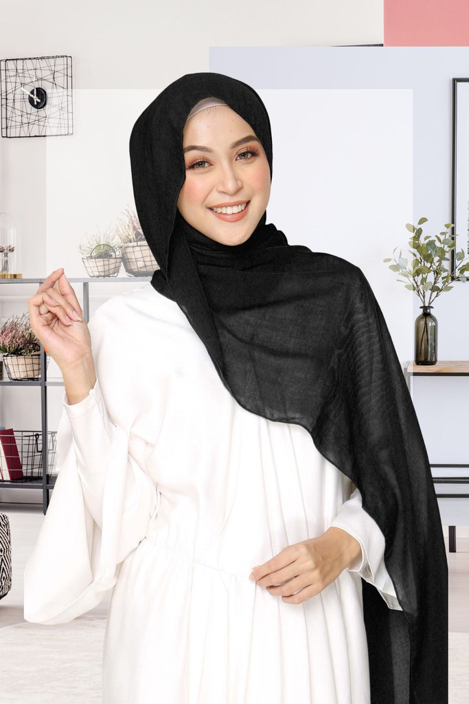 Dubai Voal Pashmina  - PPE2.1 Black