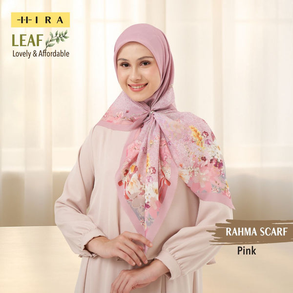Leaf Rahma Scarf - AM31.5 AC31.5 HJ31.5 Pink