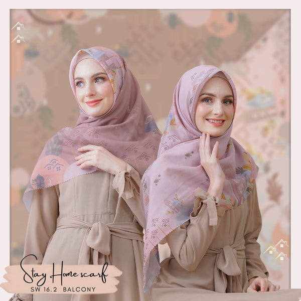 [DISKON AMBYAR] Last Stock Scarf Motif Hijabwanitacantik Series Hijab Kerudung Printing Motif