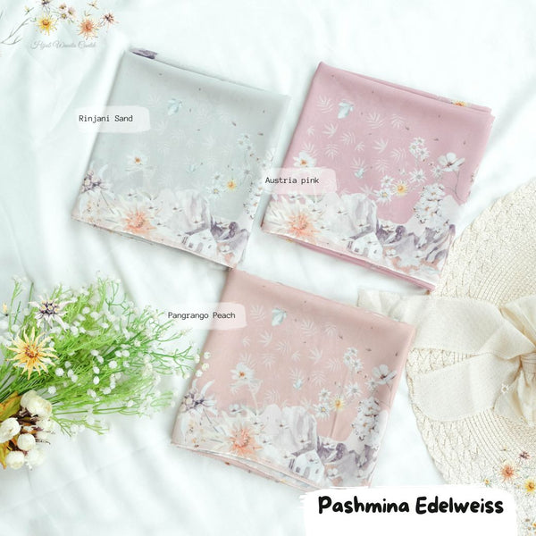 [BELI 3 GRATIS 1] Pashmina Edelweiss - PM11.95 Pangrango Peach