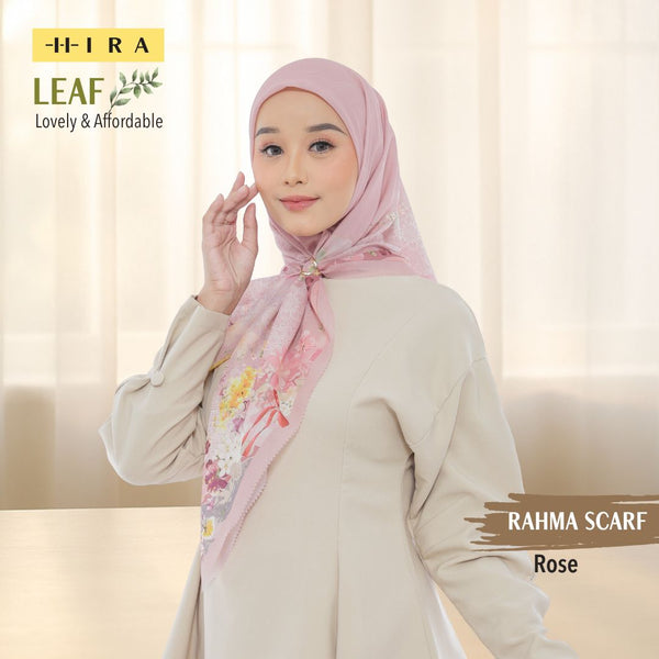 Leaf Rahma Scarf - AM31.6 AC31.6 HJ31.6 Rose