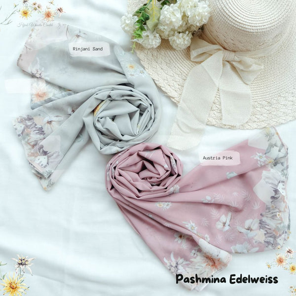 [BELI 3 GRATIS 1] Pashmina Edelweiss - PM11.94 Austria Pink